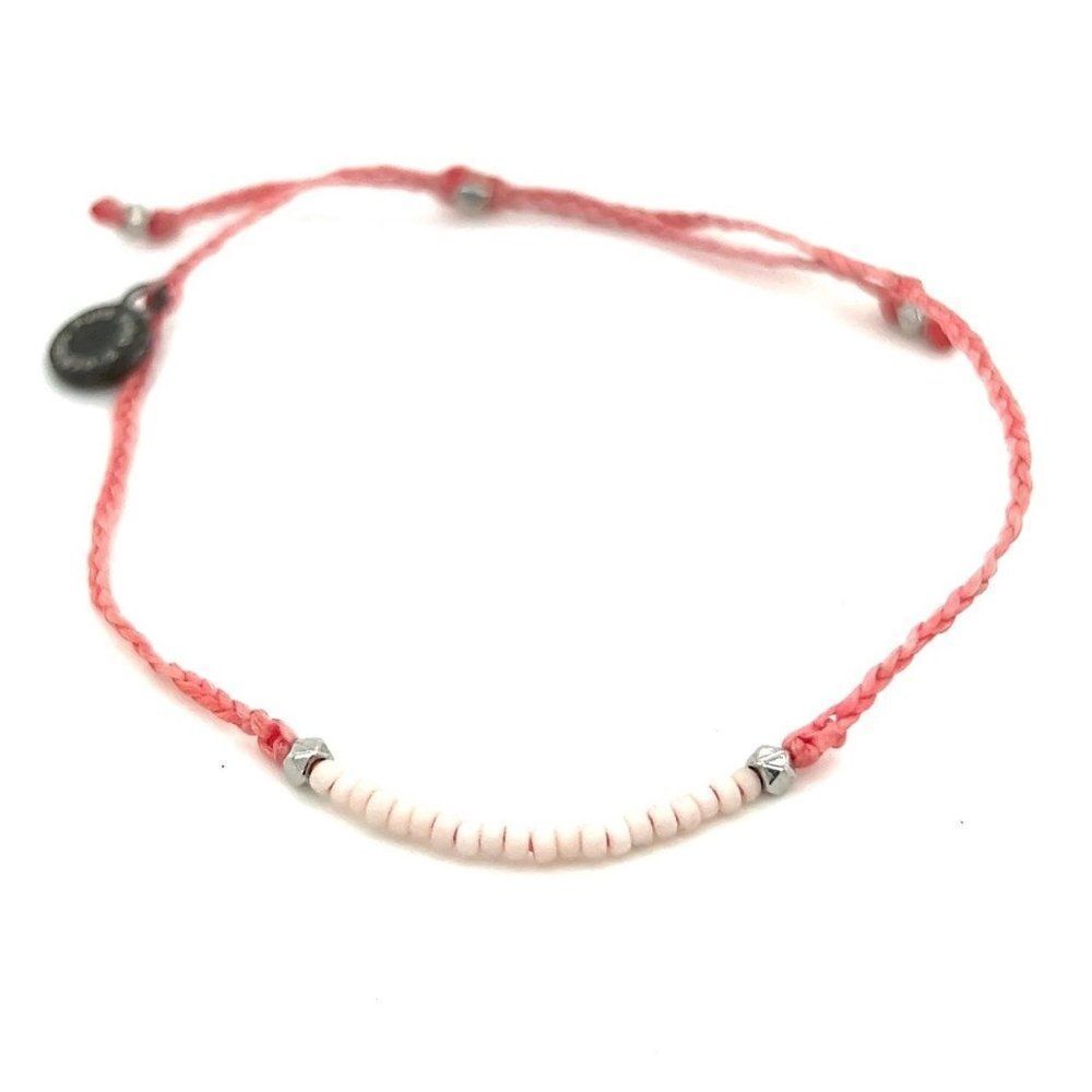 Pura Vida Pink Bracelet with Small Beads‎